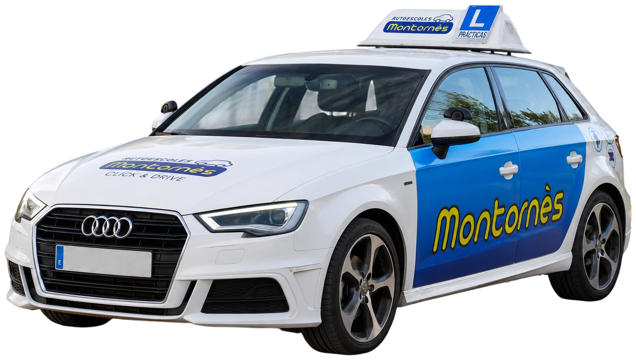 Cotxe de l'autoescola Montornès
